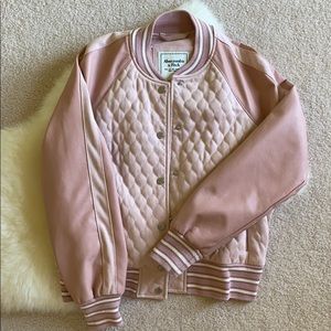 Abercrombie Vegan Leather Bomber